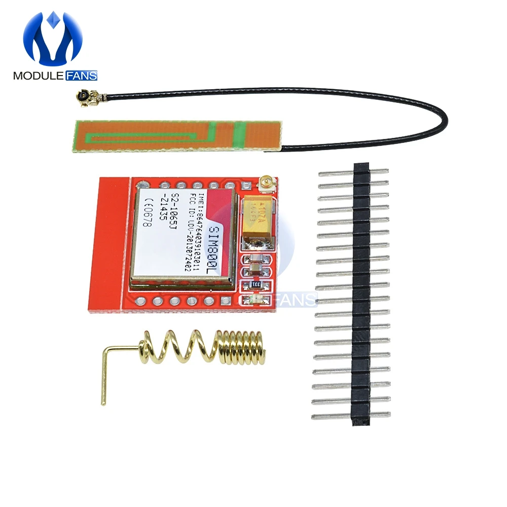 Наименьший электронный модуль сделай сам SIM800L GPRS GSM карта MicroSIM Core плата
