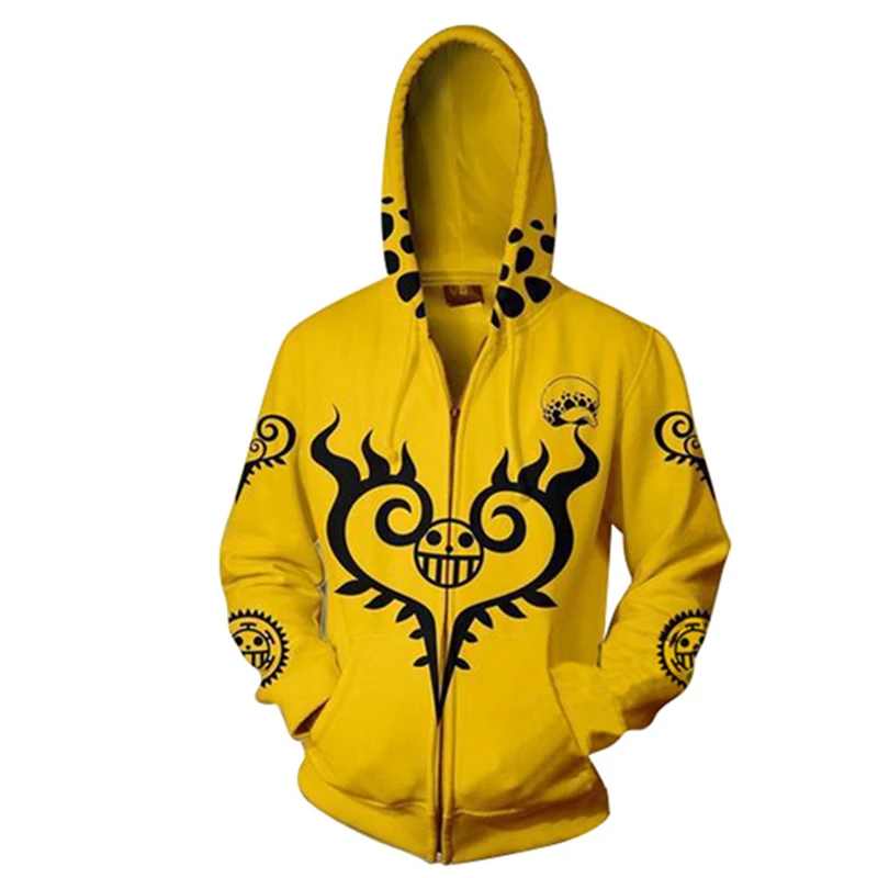 Аниме одна штука 3D толстовки с капюшоном Luffy Gear 4 Zoro Law Dracule Mihawk тонкий пуловер Топы