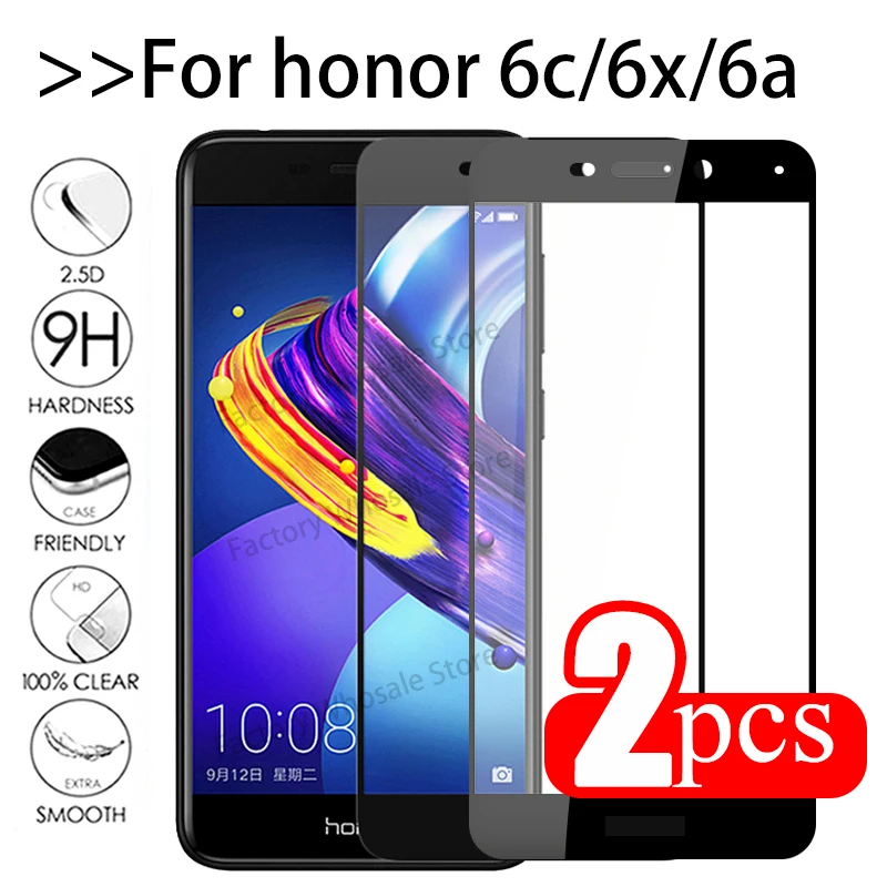 2 шт. Защитное стекло для Huawei Honor 6c Pro закаленное Защита экрана на honor 6x6 C X A C6 X6 Honor6c