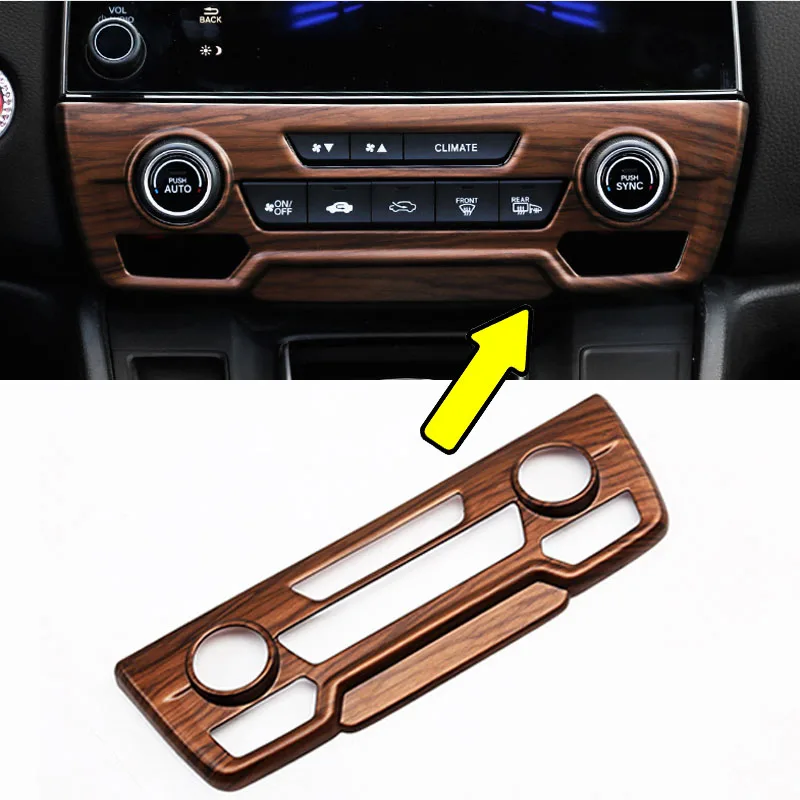ABS персиковое дерево зерна центральная консоль CD панель крышка совместима с Honda CRV
