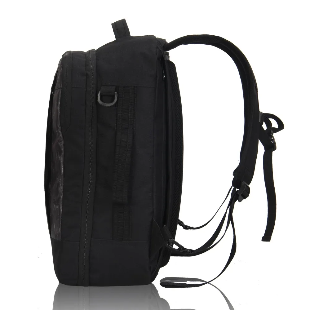 Черный рюкзак для путешествий большой емкости 30L мужской багаж сумка на плечо