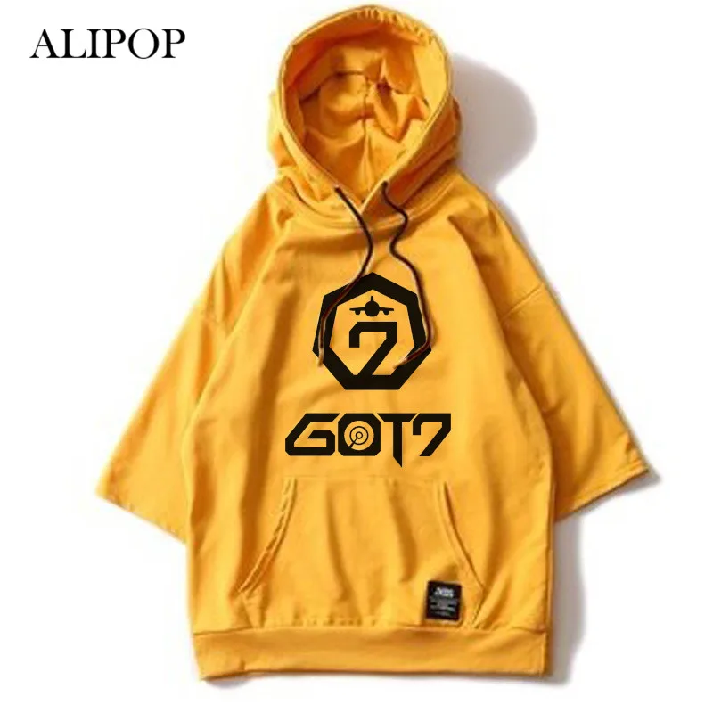 Толстовка с капюшоном ALIPOP Kpop GOT7 JJ PROJECT свободные толстовки одежда пуловер