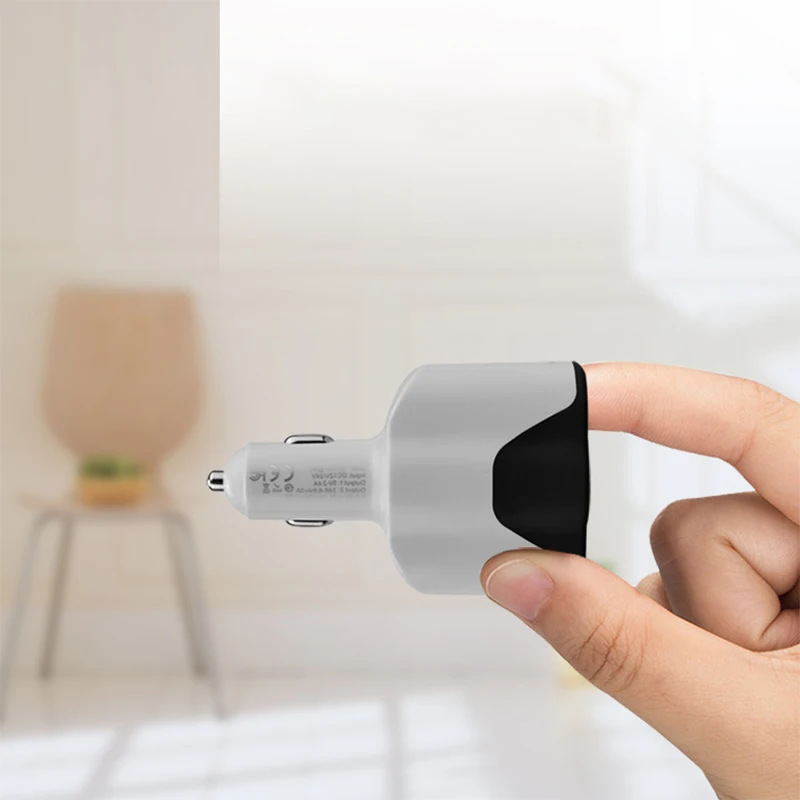120 Вт Переходник USB для зарядки в машине Быстрая зарядка вольтметр прикуриватель
