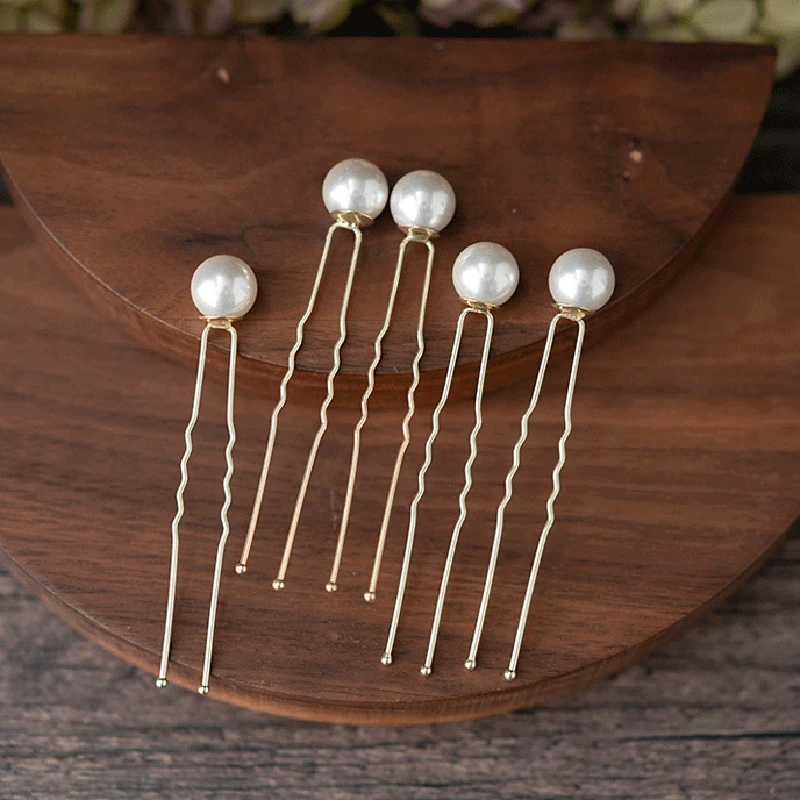 20 шт./лот свадебные аксессуары жемчужные шпильки для волос набор u-образная