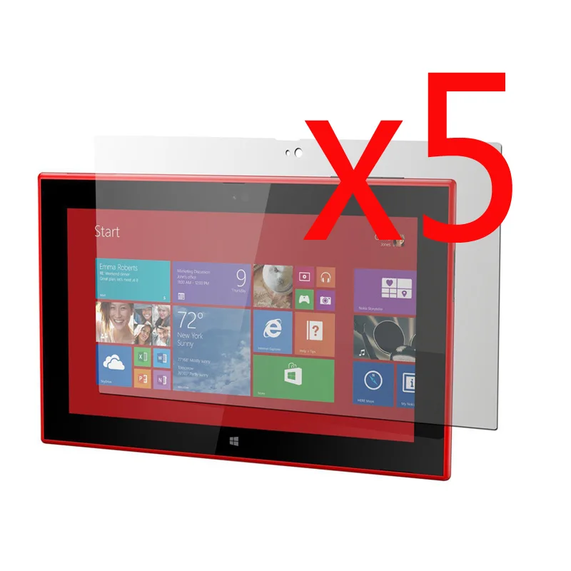 5x пленка + чистая ткань Антибликовая матовая защитная для экрана Nokia Lumia 2520 10 1