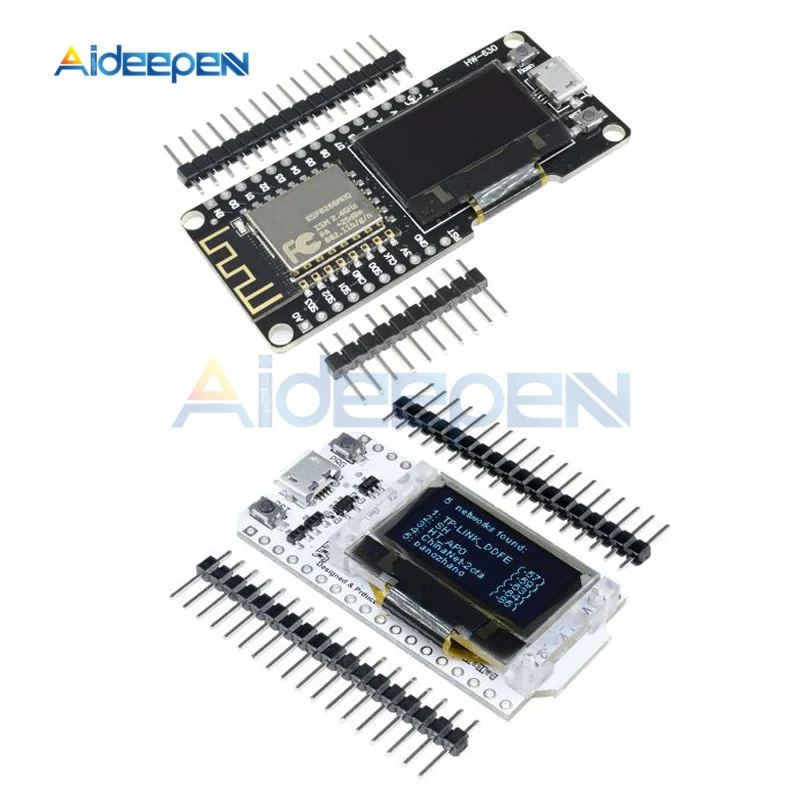 Цифровая плата разработки ESP32 0 96 дюйма OLED Wi Fi Bluetooth ESP8266 ESP12F CP2102 модуль для