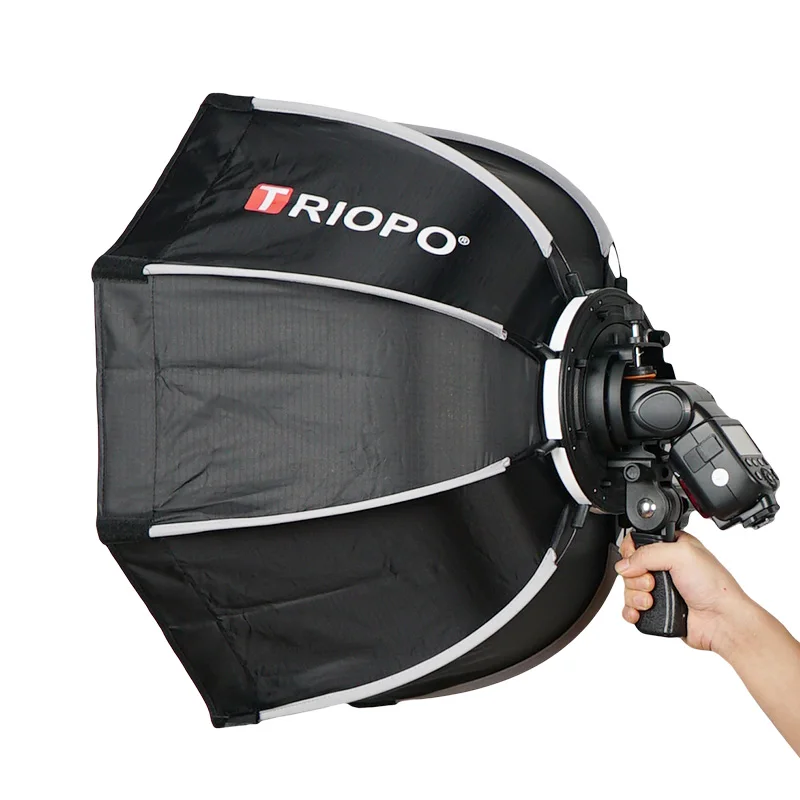 

TRIOPO 65cm Umbrella Softbox Portable Outdoor Octagon For Godox V860II TT600 TT685 YN560 III IV TR-988 Flash Speedlite Soft Box