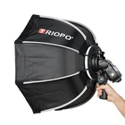TRIOPO 5565 см зонтик софтбокс Портативный Открытый восьмиугольник для Godox V860II TT600 TT685 YN560 III IV Вспышка Speedlite Мягкая коробка