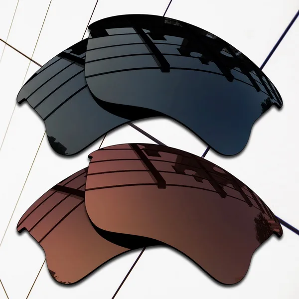Black and Brown Wholesale E.O.S Polarized Replacement Lenses for Oakley Half Jacket 2.0 XL Sunglasses- Varieties Colors - Цвет линз: Black and Brown