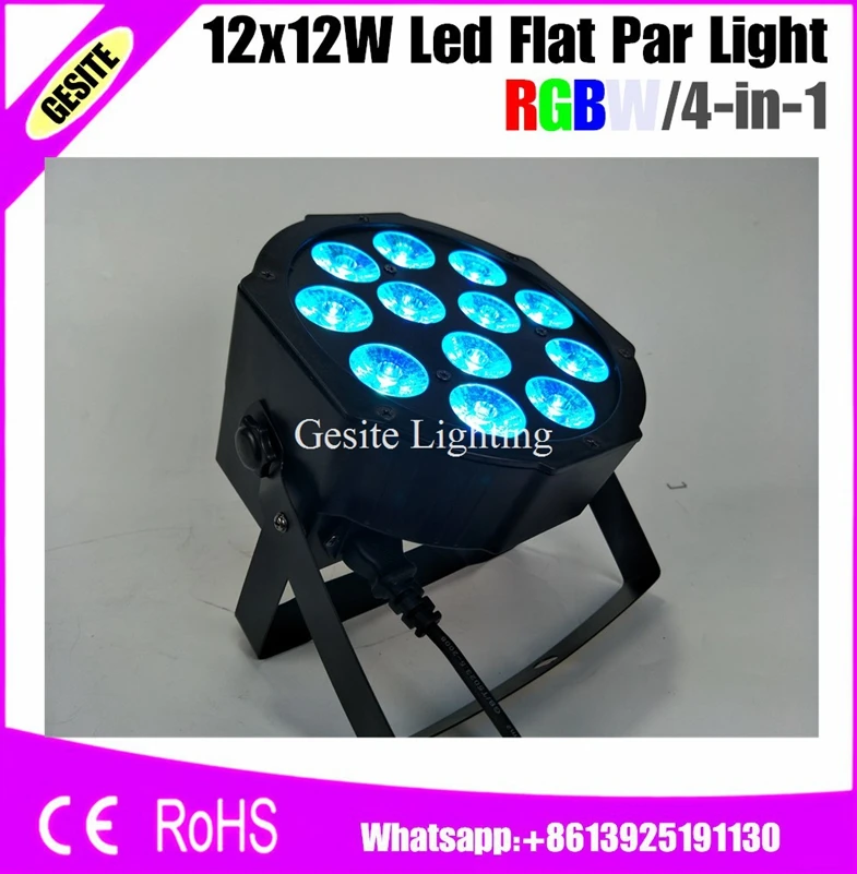 12 шт./лот 12X12W RGBW Одноцветный Par свет для профессиональной сцены Dj|par light|par lotprofessional