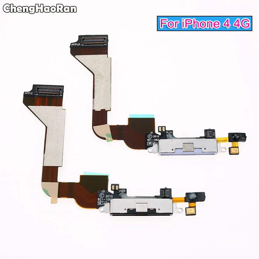 ChengHaoRan 10 шт. USB док станция разъем зарядный порт гибкий кабель для iPhone 4 4S зарядное