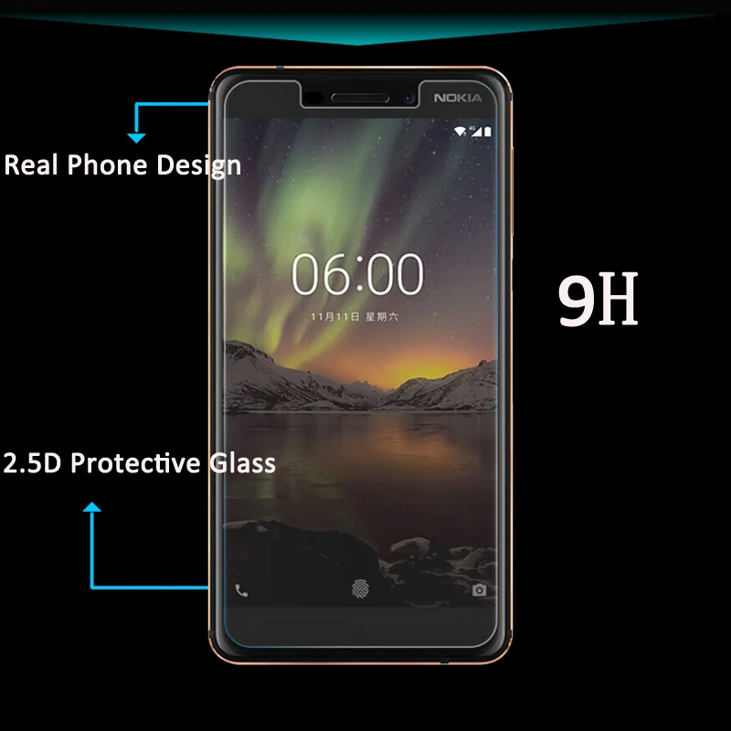Закаленное стекло для Nokia 8 7 Plus 6 5 3 2 1 защита экрана 9 H 2.5D защитная пленка 950 950XL