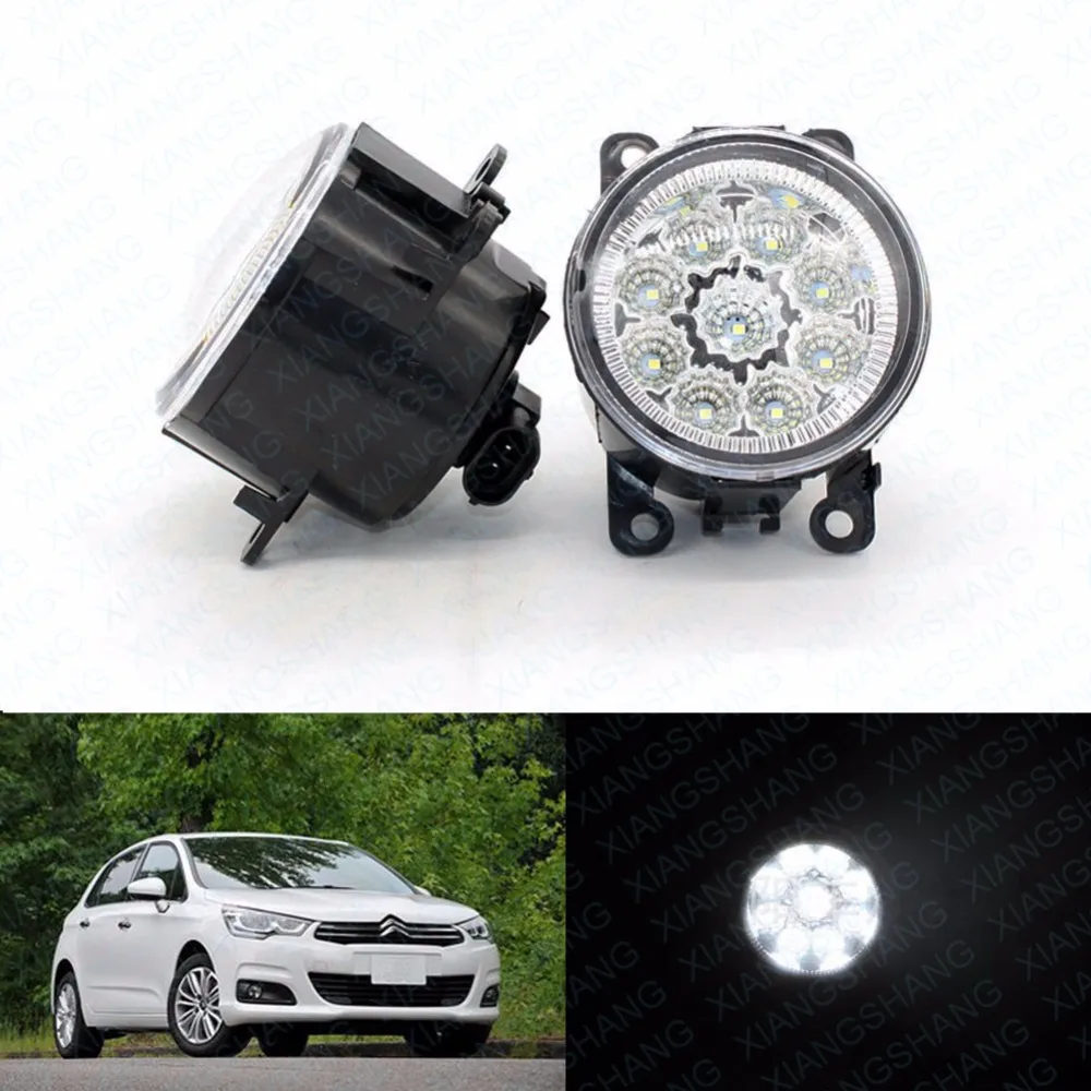 Автомобильный Стайлинг круглый передний бампер светодиодный Противотуманные