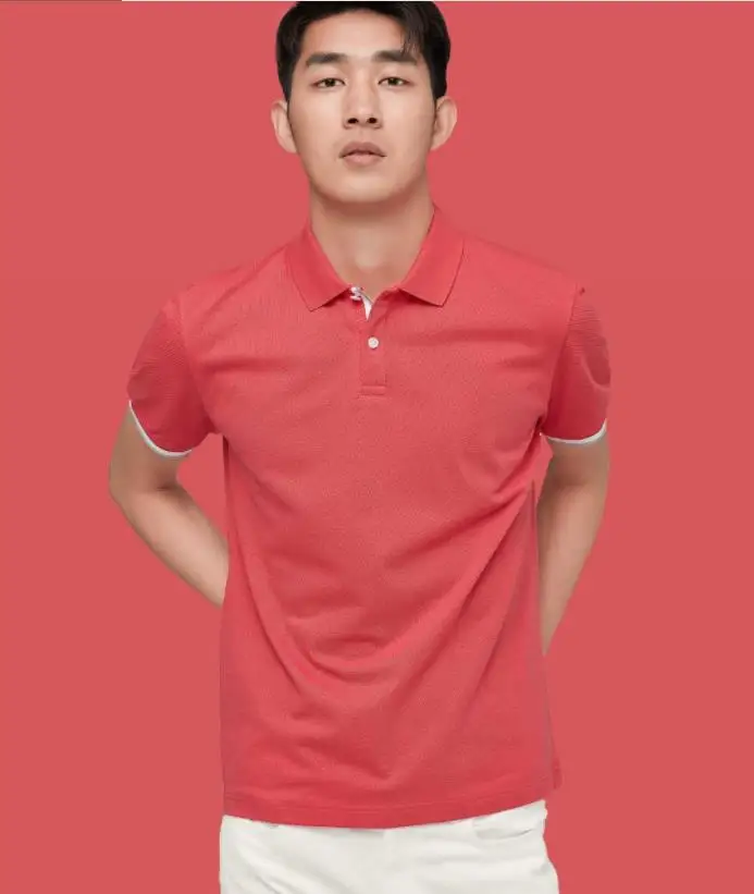 Xiaomi Cottonsmith модные повседневные футболки Одежда для поло Для мужчин высокое качество хлопок тонкий одежда Polo футболка с коротким рукавом