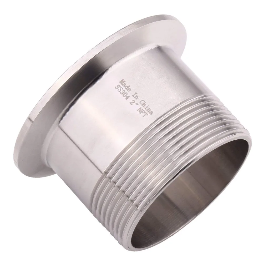 2 &quotDN50 NPT Мужской резьбовой санитарно-трубный фитинг санитарная быстрая