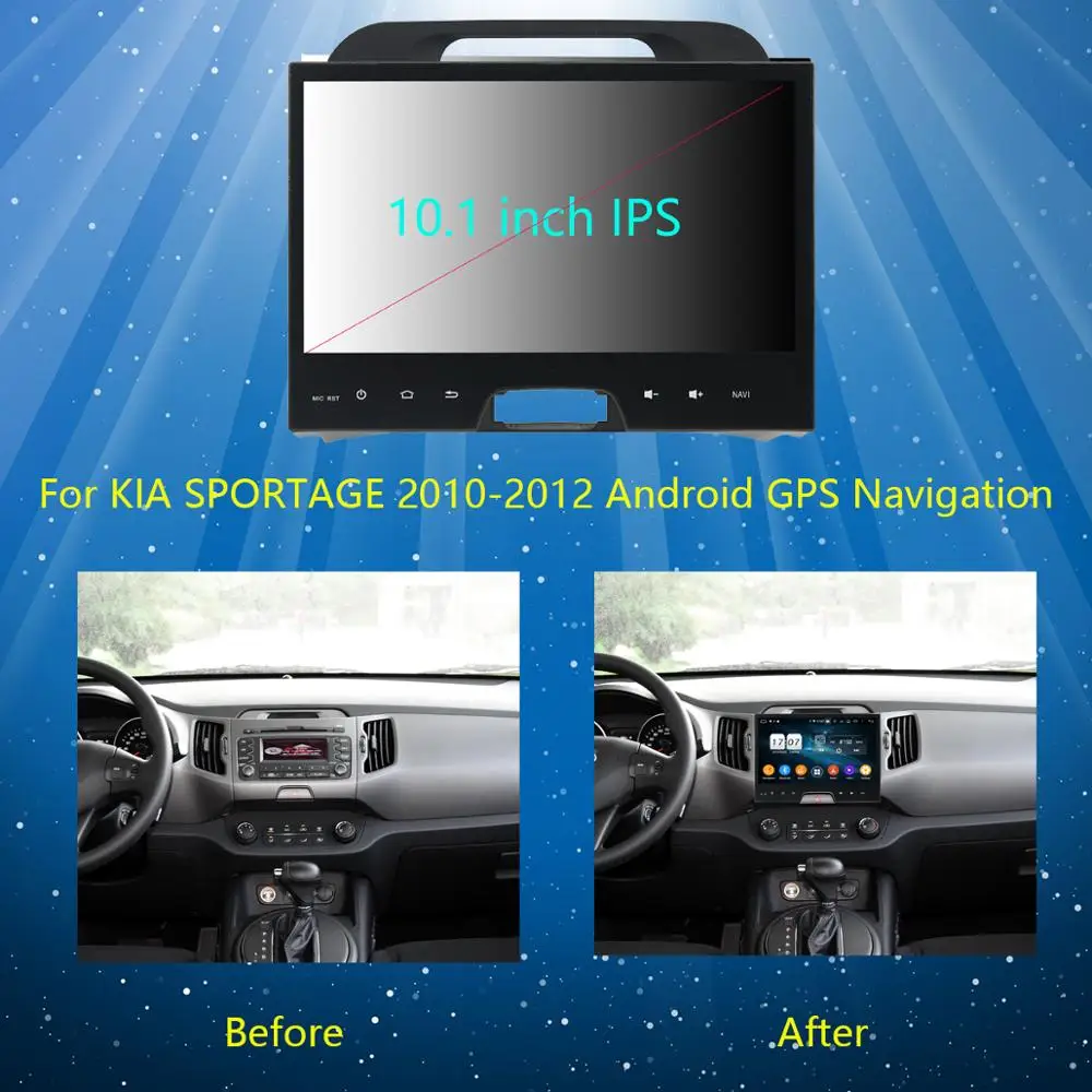 10," ips 8 Core 4G+ 64G Android 9,0 автомобильный dvd-радио GPS для Kia Sportage 2010 2011 2012 2013 DSP CarPlay Parrot BT