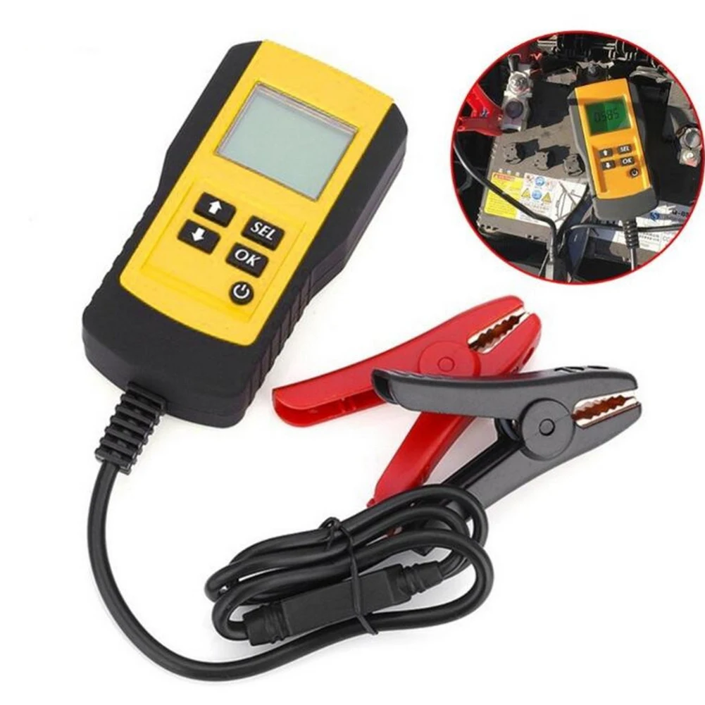12V автомобильный аккумулятор авто тест er LCD цифровой Напряжение Ом Тест