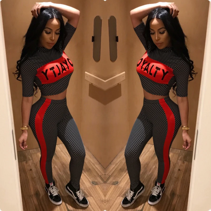 Boayours 2018 Casual Ladies 2 Piece Set Print Jumpsuit Women Tops Rompers Long Pants Autumn Short Sleeve Sexy Bodysuit Overalls | Женская