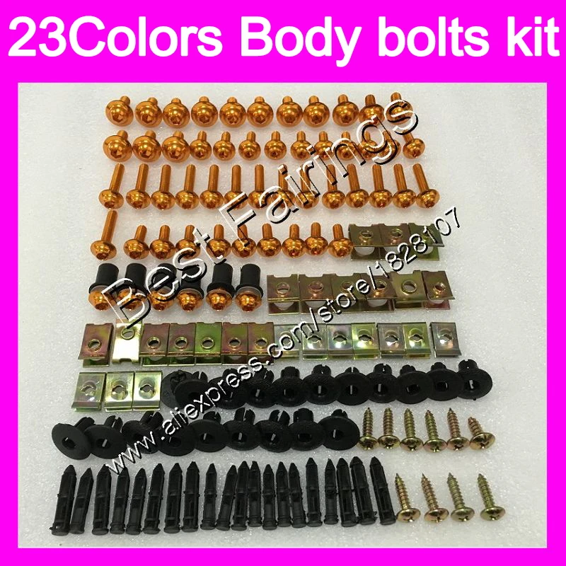 

Fairing bolts full screw kit For YAMAHA R6 YZFR6 03 04 05 YZF-R6 YZF600 YZF 600 YZF R6 2003 2004 2005 Complete Body screws Nuts