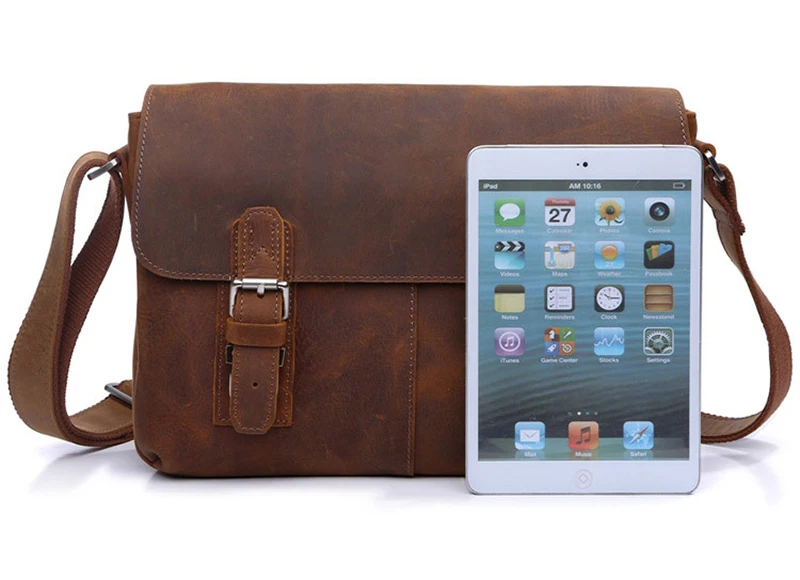 2017 Высококачественная сумка на плечо из натуральной кожи унисекс кожаная