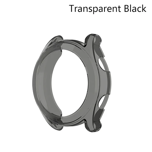 ТПУ защитный чехол для huawei Watch GT 42 мм ультра-тонкий противоударный чехол для GT Прочный протектор - Цвет: Black