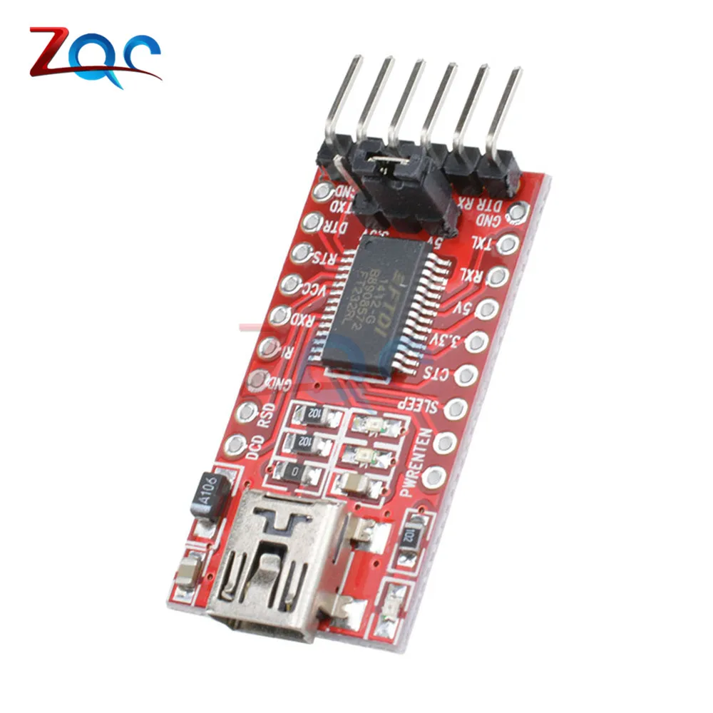 Последовательный модуль адаптера FT232RL FT232 FTDI Mini USB в TTL порт для Arduino 3 В 5 |