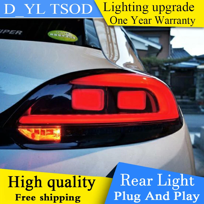 DY_L стайлинга автомобилей для VW Scirocco светодиодный 2014 2015 2016 2017 2018 задний фонарь