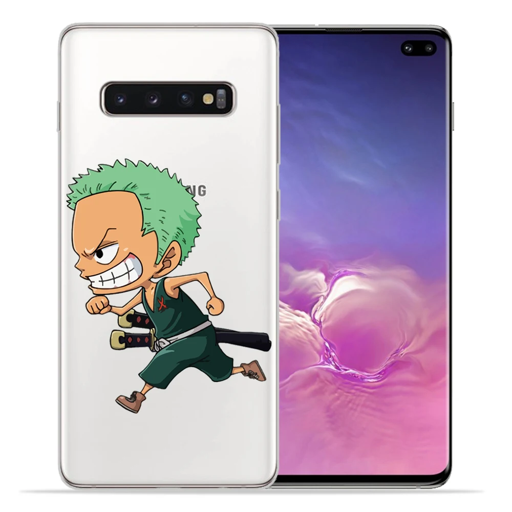 Одна деталь для крышки samsung Galaxy S9 S10 S8 плюс S7 S6 край чехол японского аниме коллаж Луффи Coque основа чехол для телефона - Цвет: 13