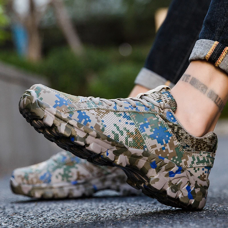 Уличная Мужская походная обувь водонепроницаемые дышащие тактические армейские