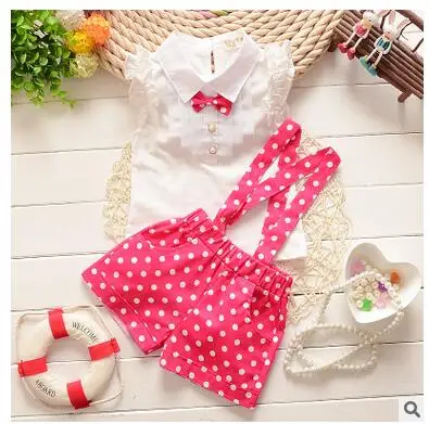Детская одежда для маленьких девочек Летние Стильные комплекты с платьем