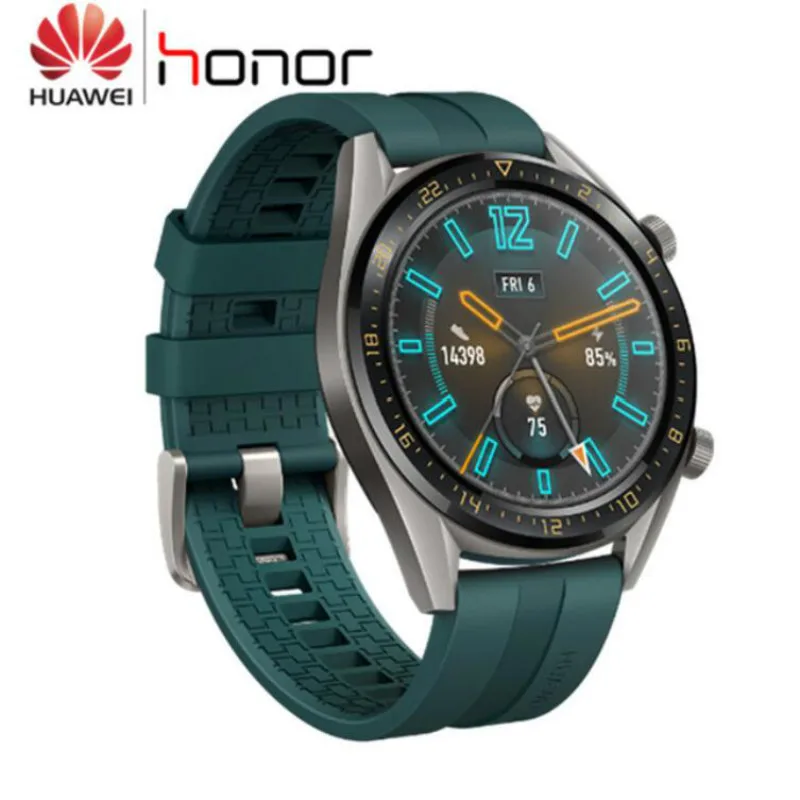 Huawei Watch GT элегантный/vigor/Спорт gps NFC 14 дней Срок службы батареи 5 атм водонепроницаемый телефонный Звонок трекер сердечного ритма Смарт-часы