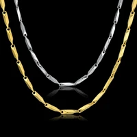 stainless steel chain necklace 3mm collares 2020 hip hop chain 4550556168 cm rock necklace men women accessories wholesale