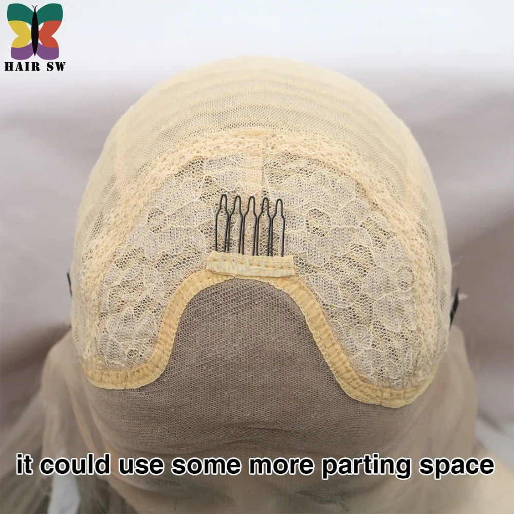 Волосы SW длинные волнистые светлые синтетические парики на шнурках спереди