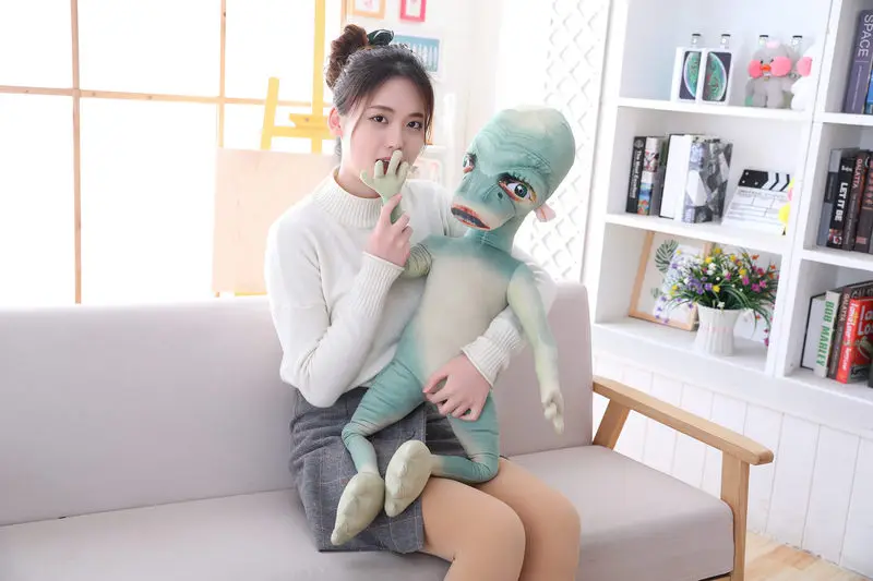 Новая креативная мультяшная имитация 3D ET Alien игрушка подушка Забавные куклы