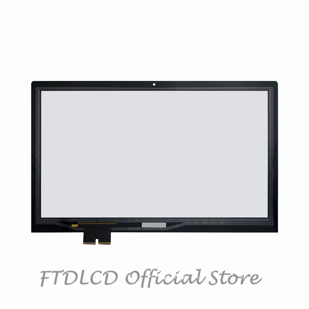 FTDLCD 15,6 ''сенсорный экран дигитайзер Замена ноутбука Передняя стеклянная панель для lenovo Edge 15