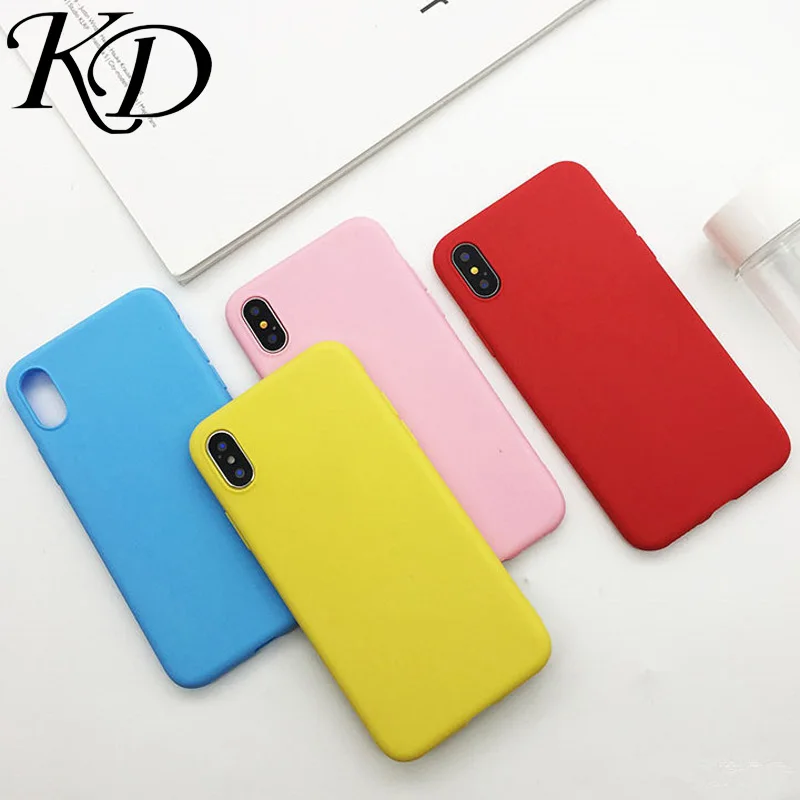 Чехол для телефона Apple IPhone X 6 6s 6plus 7 8 Plus роскошный бренд матовый ретро розовый
