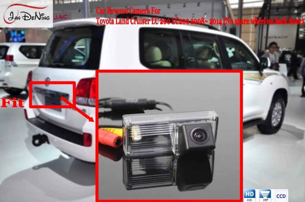 JanDeNing HD Автомобильная камера заднего вида/номерной знак света OEM для Toyota Land Cruiser