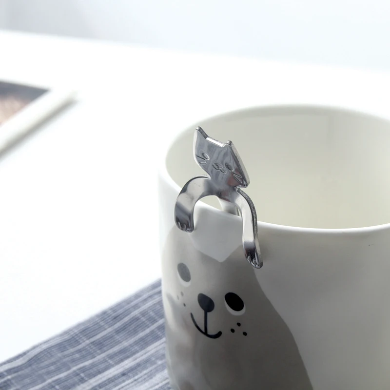 

Mug with a cat pattern Coffee cup With milk cup Ceramic cup Cartoon cup