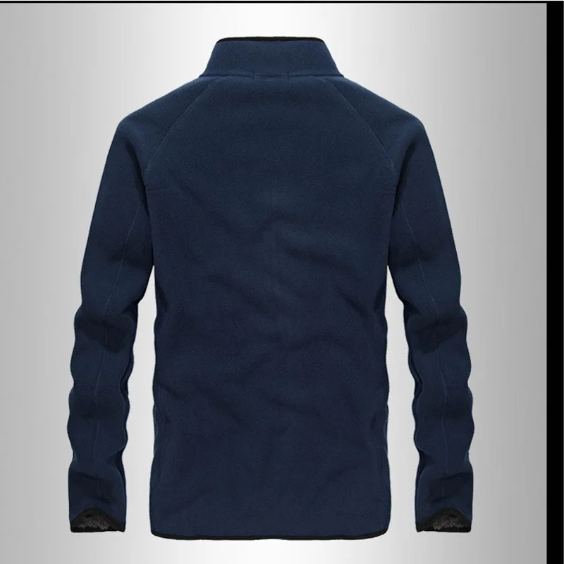 Autumn and winter men's cardigan outdoor thick warm fleece jacket riding Climbing sports windproof breathable windbreaker | Спорт и