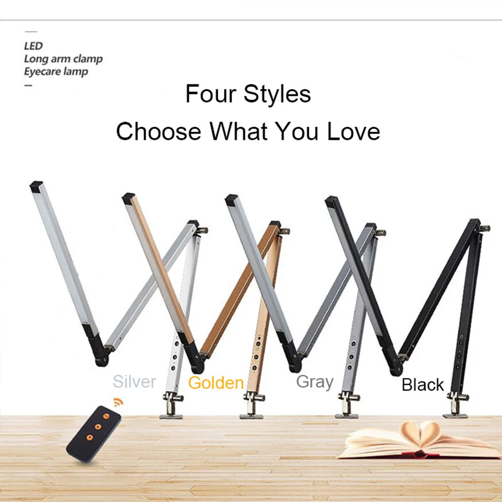 Творческий Простой светодиодный складной Dimmable настольная лампа портативный