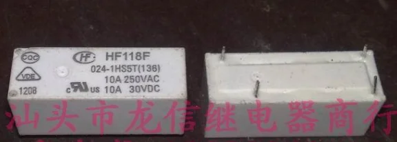 

HF118F 024-1HS5T(136) 118F-1A-24V