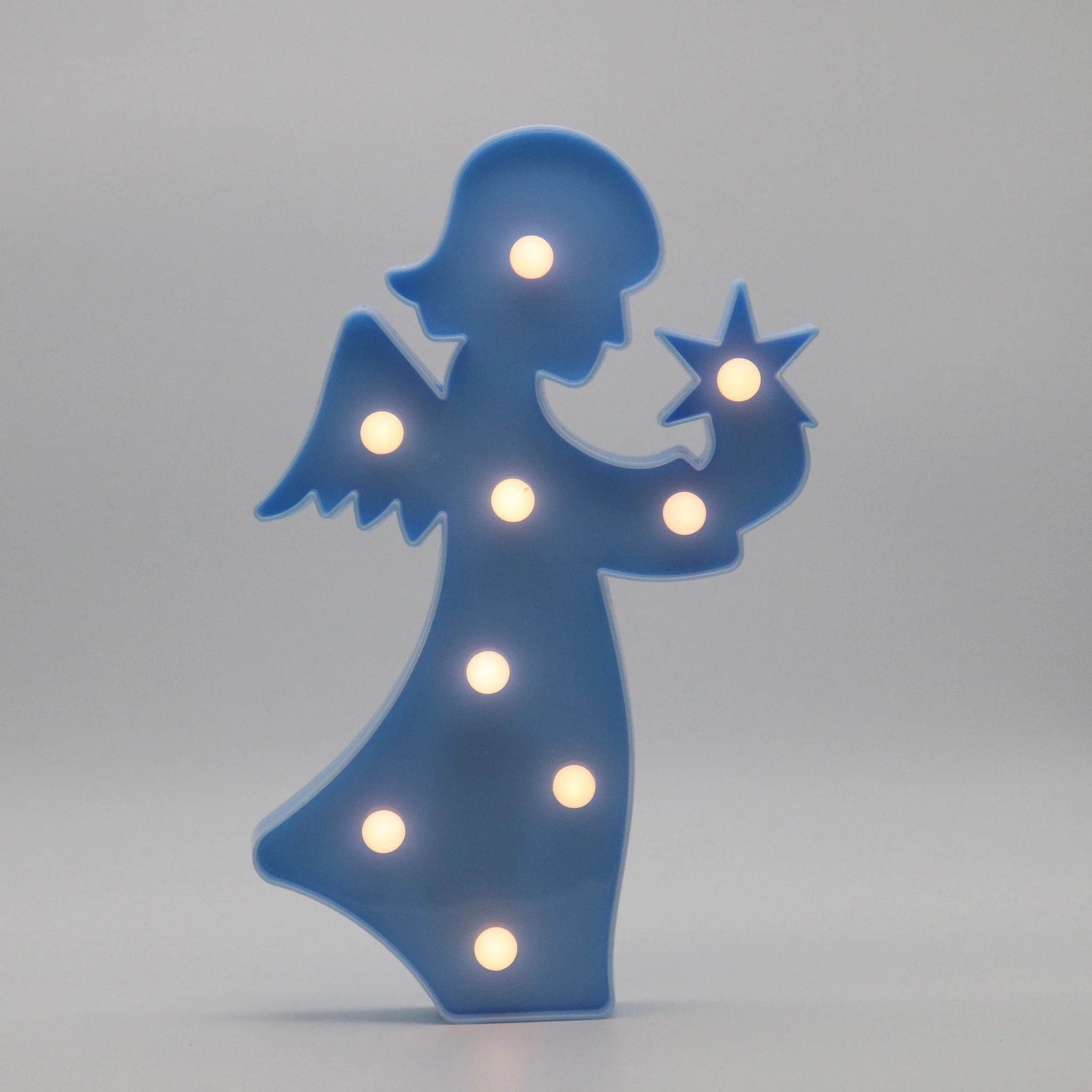 Светодиодный ночник для стола с изображением ангела ананаса рождественской