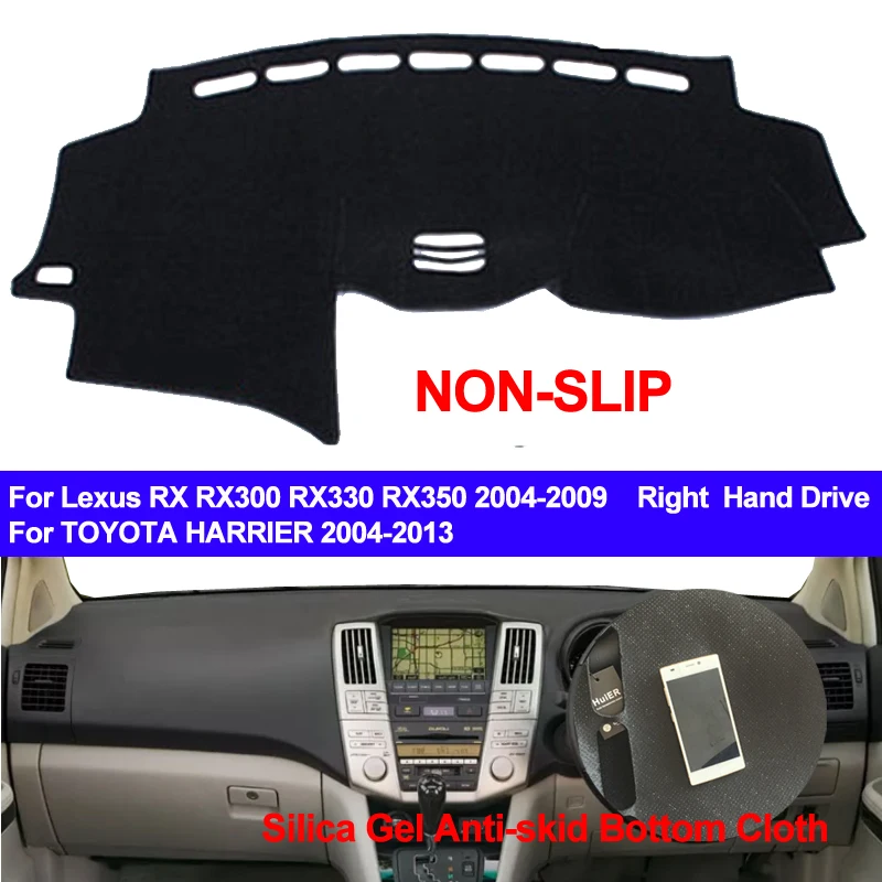 TAIJS Car Dashboard Cover Silicone Non-Slip For Lexus RX 300 330 350 2009 Toyota Harrier 2004 - 2013 DashMat ANti-UV Sun Shade | Автомобили