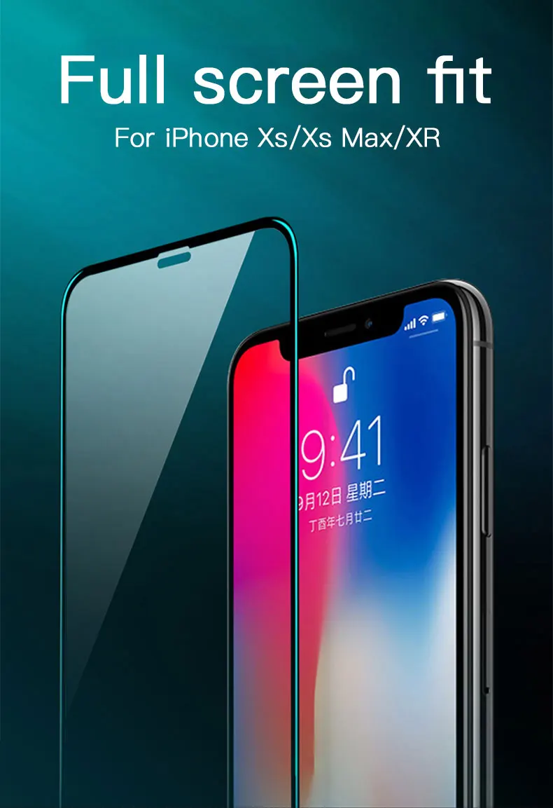 6D закаленное Стекло для iPhone Xs X XR XS MAX Экран пленка на весь экран на защитной Стекло для iPhone X XR XS Max пленка