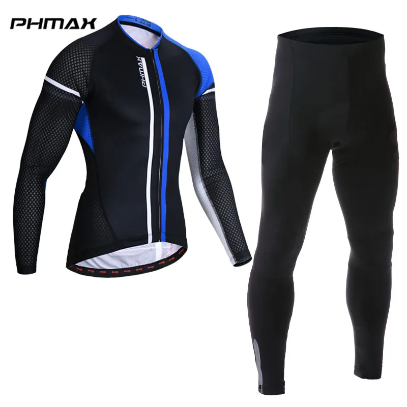 PHMAX MTB Одежда для езды на велосипеде костюм велосипед спортивная одежда Ropa Ciclismo Pro Велоспорт Джерси комплект для велоспорта велосипедная форма - Цвет: Normal Cycling Set