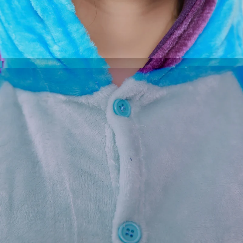 Flannel Sulley Sullivan Monster adult onesies Pyjamas Cartoon animal costume Pajamas Unisex pijamas sleepwear party clothes | Женская