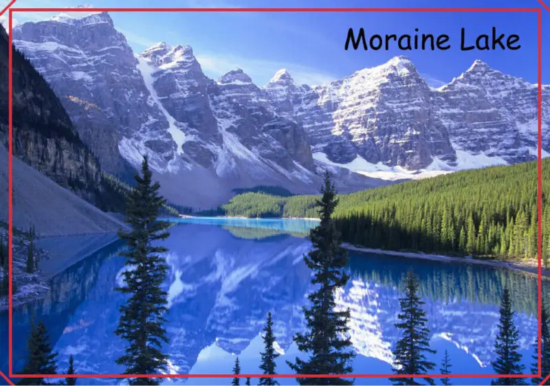 SOUVEMAG наклейки для домашнего декора национальный парк Канады Банф Moraine Lake Magnet 5721