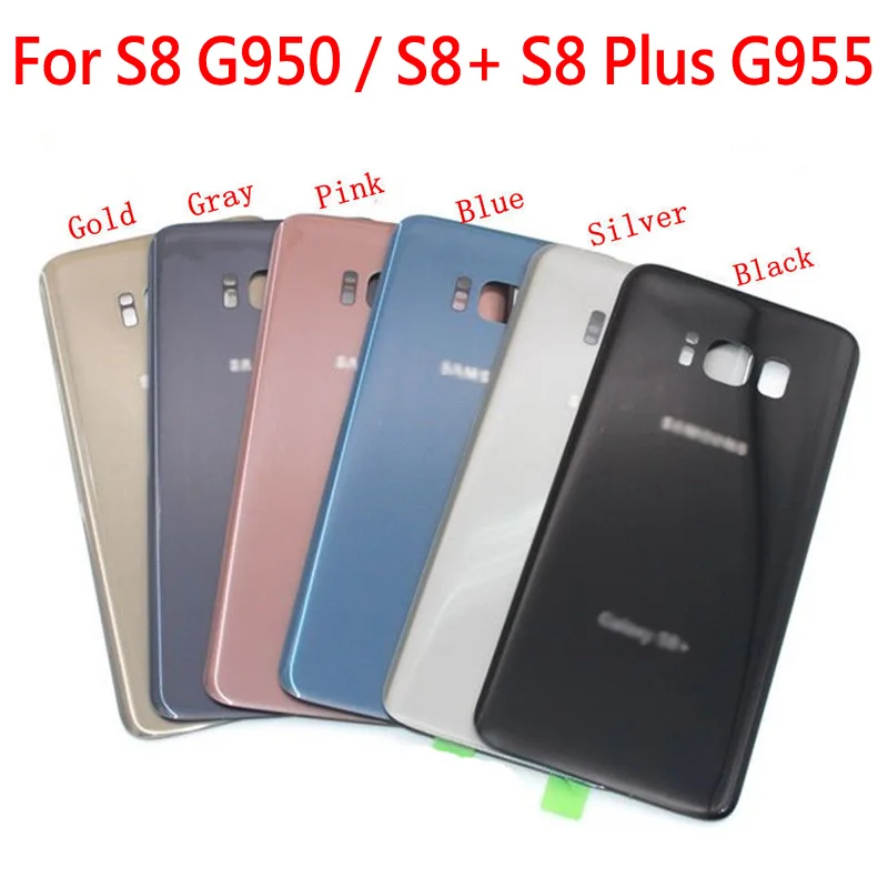 Задняя стеклянная Замена для Samsung Galaxy S8 G950/S8 + Plus G955 G955F крышка батареи Дверь Корпус