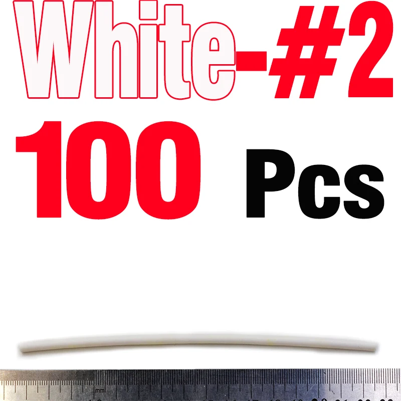 100PCS White Size 2 MNFT 100 шт. поплавок цилиндрической трубы Диаметр 2,5-4,5 мм высокой плотности пены длинный цилиндр Плавающий поплавок DIY инструмент для изготовления - Цвет: 100PCS White Size 2