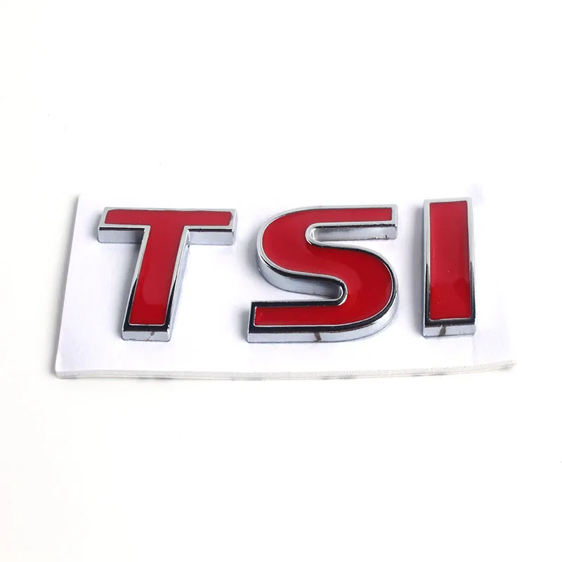 Брендовая металлическая 3d-эмблема TSI значок для стайлинга автомобиля наклейка